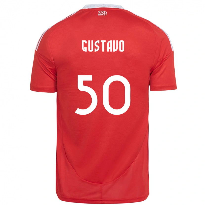 Danxen Herren Gustavo #50 Rot Weiß Heimtrikot Trikot 2025/26 T-Shirt