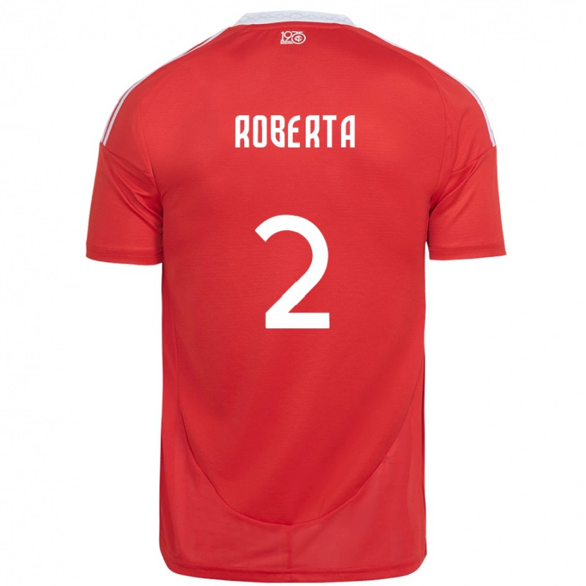 Danxen Herren Roberta #2 Rot Weiß Heimtrikot Trikot 2025/26 T-Shirt
