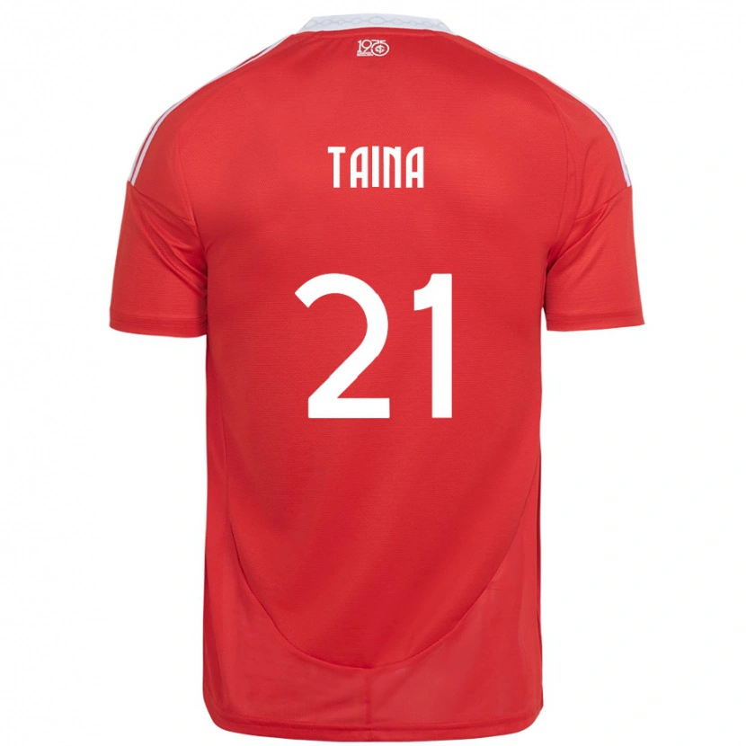 Danxen Herren Tainá #21 Rot Weiß Heimtrikot Trikot 2025/26 T-Shirt