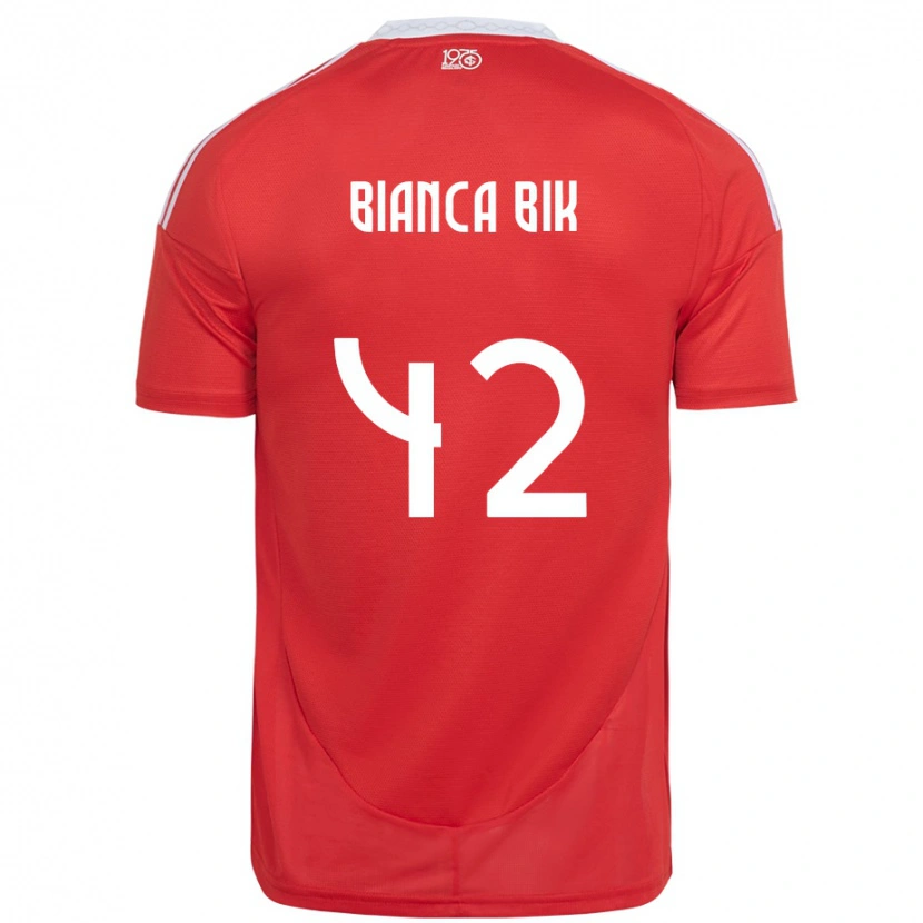 Danxen Herren Bianca Bik #42 Rot Weiß Heimtrikot Trikot 2025/26 T-Shirt