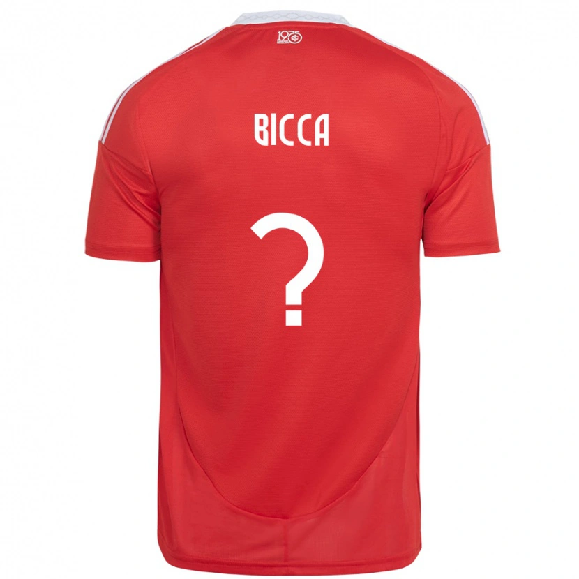 Danxen Herren Leo Bicca #0 Rot Weiß Heimtrikot Trikot 2025/26 T-Shirt