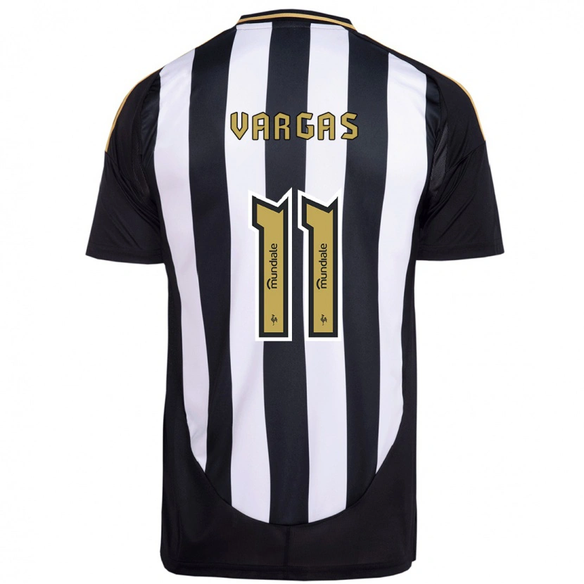 Danxen Herren Eduardo Vargas #11 Weiß Schwarz Heimtrikot Trikot 2025/26 T-Shirt