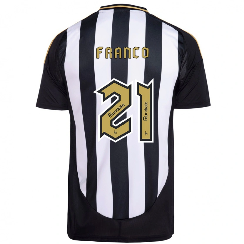 Danxen Herren Alan Franco #21 Weiß Schwarz Heimtrikot Trikot 2025/26 T-Shirt