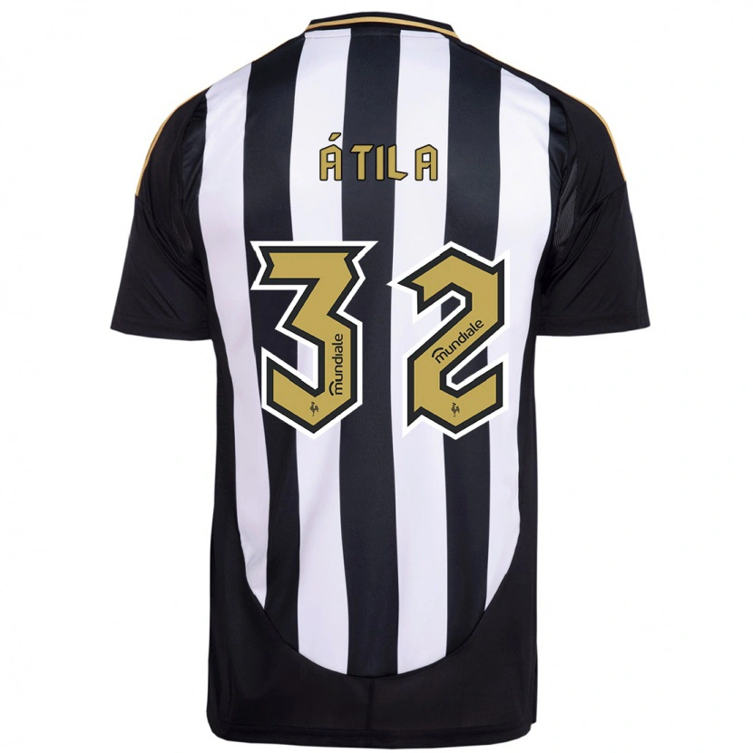 Danxen Herren Gabriel Átila #32 Weiß Schwarz Heimtrikot Trikot 2025/26 T-Shirt