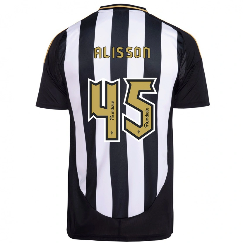 Danxen Herren Alisson #45 Weiß Schwarz Heimtrikot Trikot 2025/26 T-Shirt
