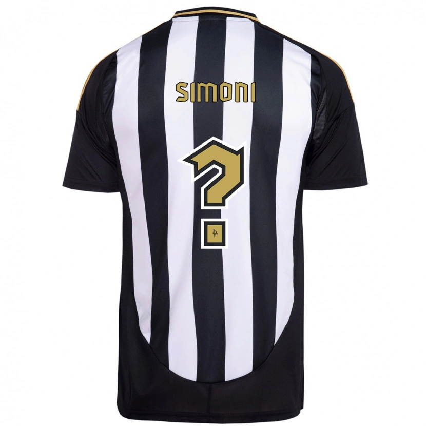 Danxen Herren Leo Simoni #0 Weiß Schwarz Heimtrikot Trikot 2025/26 T-Shirt