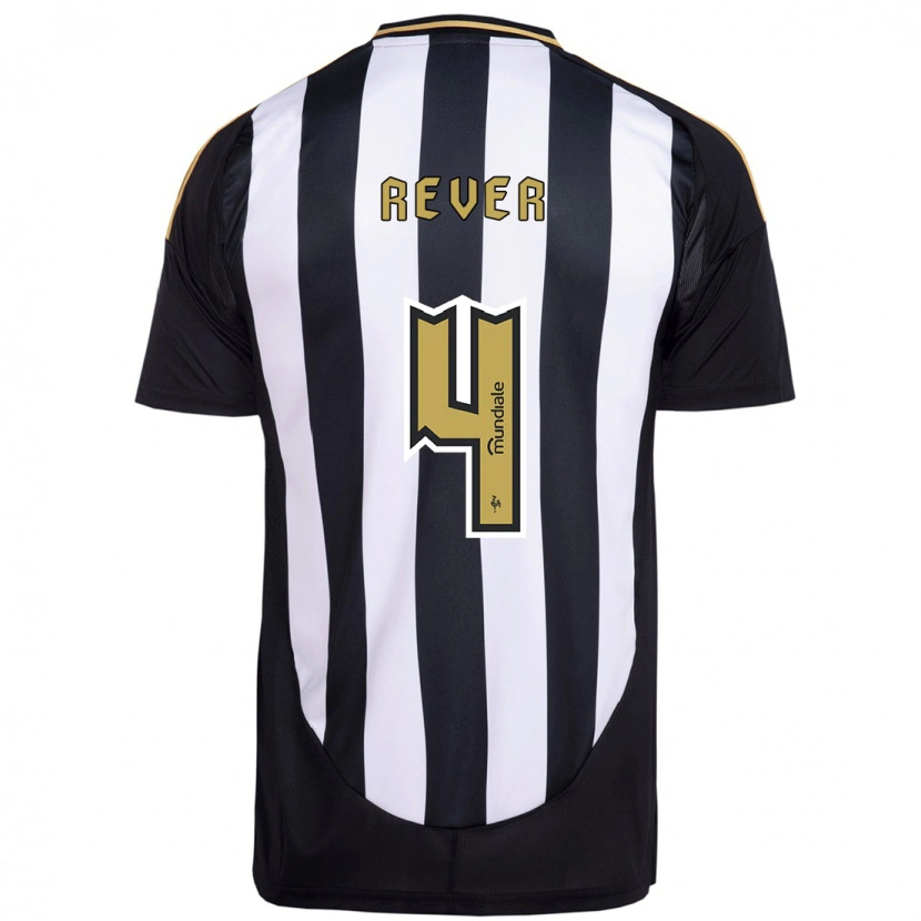 Danxen Herren Rever #4 Weiß Schwarz Heimtrikot Trikot 2025/26 T-Shirt