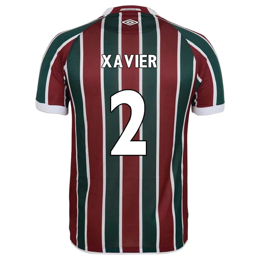 Danxen Herren Samuel Xavier #2 Grün Kastanienbraun Weiß Heimtrikot Trikot 2025/26 T-Shirt