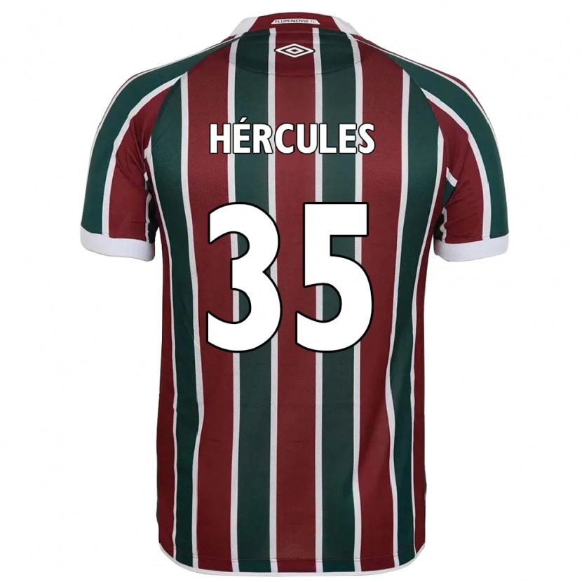 Danxen Herren Hércules #35 Grün Kastanienbraun Weiß Heimtrikot Trikot 2025/26 T-Shirt