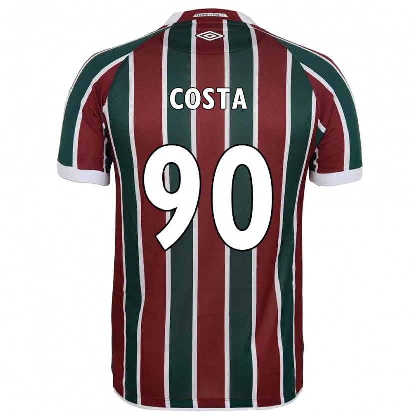 Danxen Herren Douglas Costa #90 Grün Kastanienbraun Weiß Heimtrikot Trikot 2025/26 T-Shirt