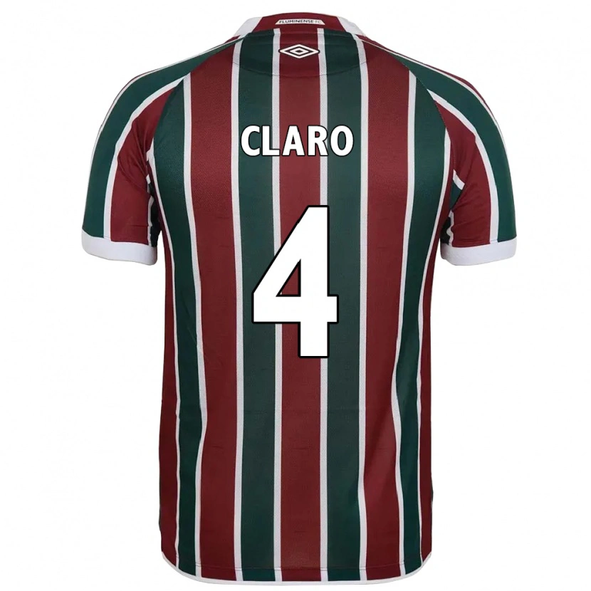 Danxen Herren Luccas Claro #4 Grün Kastanienbraun Weiß Heimtrikot Trikot 2025/26 T-Shirt