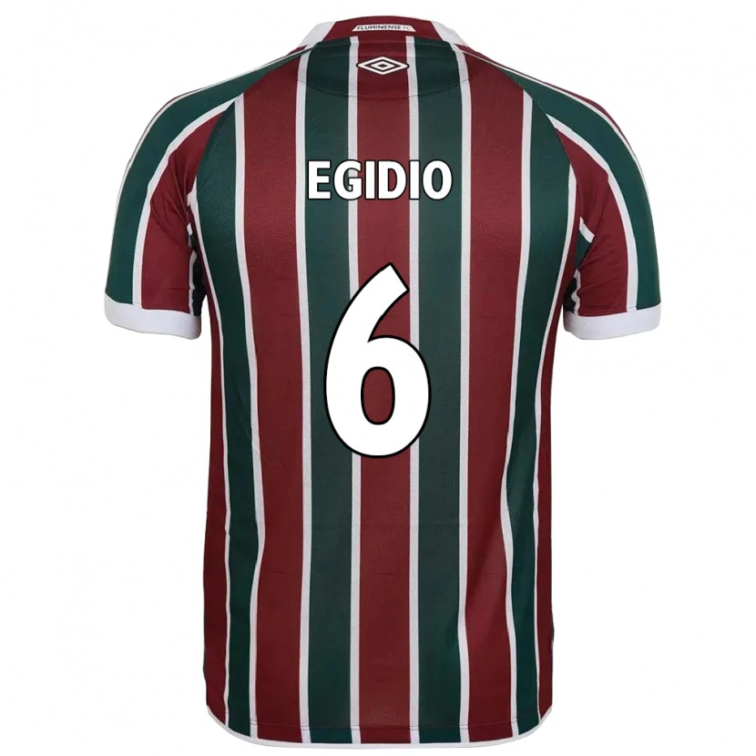Danxen Herren Egidio #6 Grün Kastanienbraun Weiß Heimtrikot Trikot 2025/26 T-Shirt