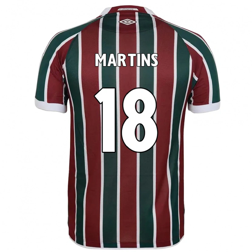 Danxen Herren Matheus Martins #18 Grün Kastanienbraun Weiß Heimtrikot Trikot 2025/26 T-Shirt