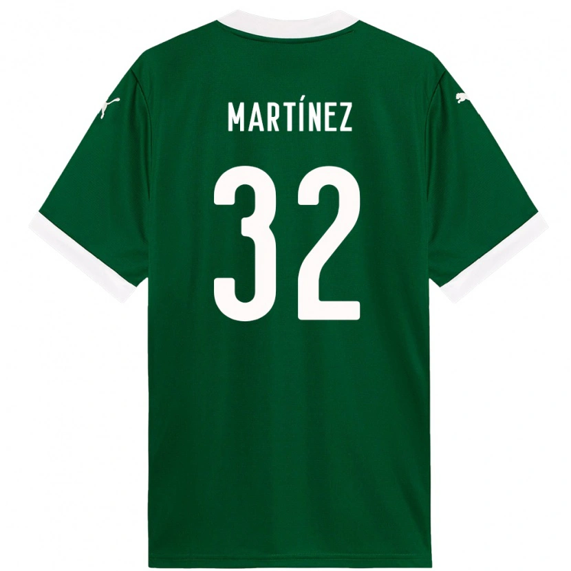 Danxen Herren Emiliano Martínez #32 Grün Weiß Heimtrikot Trikot 2025/26 T-Shirt