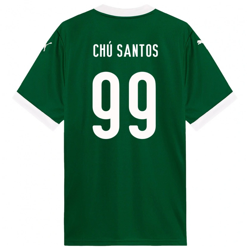Danxen Herren Chú Santos #99 Grün Weiß Heimtrikot Trikot 2025/26 T-Shirt