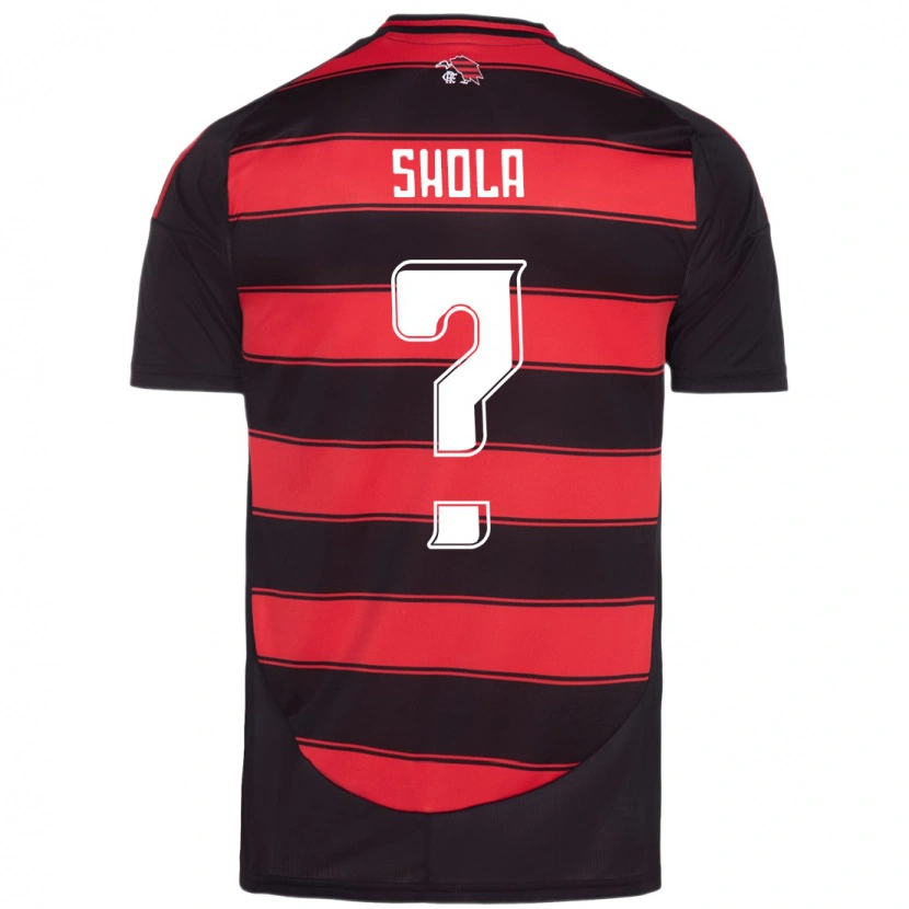 Danxen Herren Ogundana Shola #0 Rot Schwarz Heimtrikot Trikot 2025/26 T-Shirt