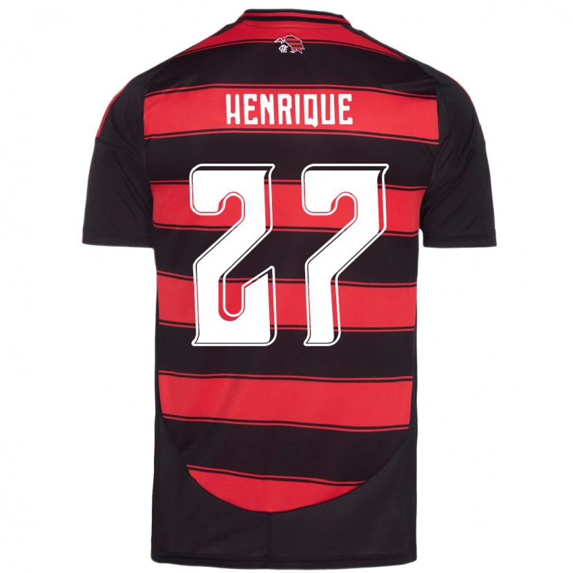 Danxen Herren Bruno Henrique #27 Rot Schwarz Heimtrikot Trikot 2025/26 T-Shirt
