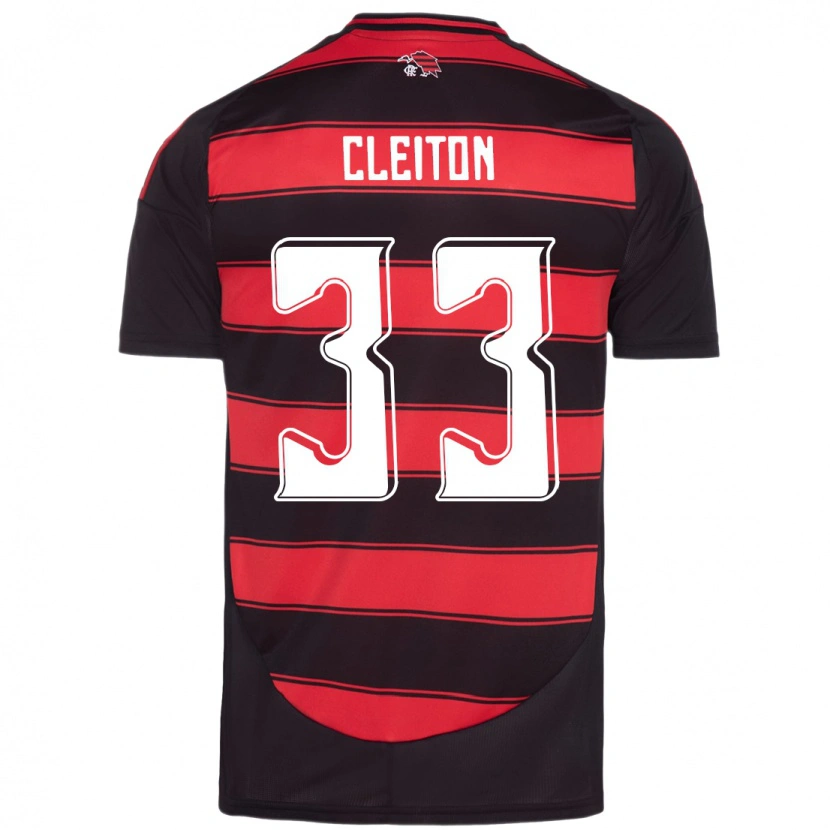 Danxen Herren Cleiton #33 Rot Schwarz Heimtrikot Trikot 2025/26 T-Shirt