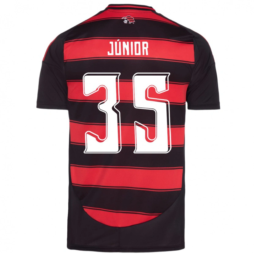 Danxen Herren Kaylaine Júnior #35 Rot Schwarz Heimtrikot Trikot 2025/26 T-Shirt