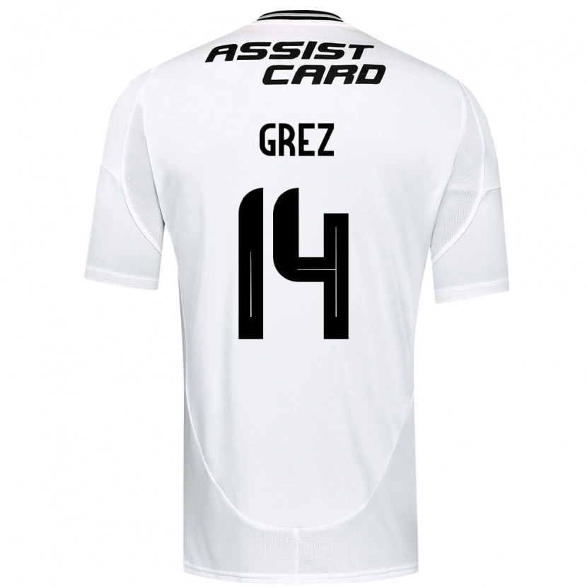 Danxen Herren Javiera Grez #14 Schwarz Weiß Gelb Heimtrikot Trikot 2025/26 T-Shirt