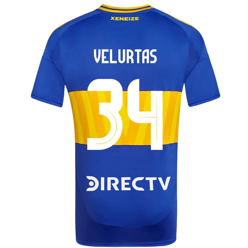 Danxen Herren Pedro Velurtas #34 Königsblau Gelb Heimtrikot Trikot 2025/26 T-Shirt