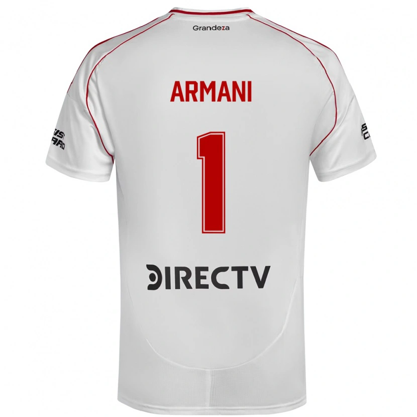 Danxen Herren Franco Armani #1 Weiß Rot Heimtrikot Trikot 2025/26 T-Shirt