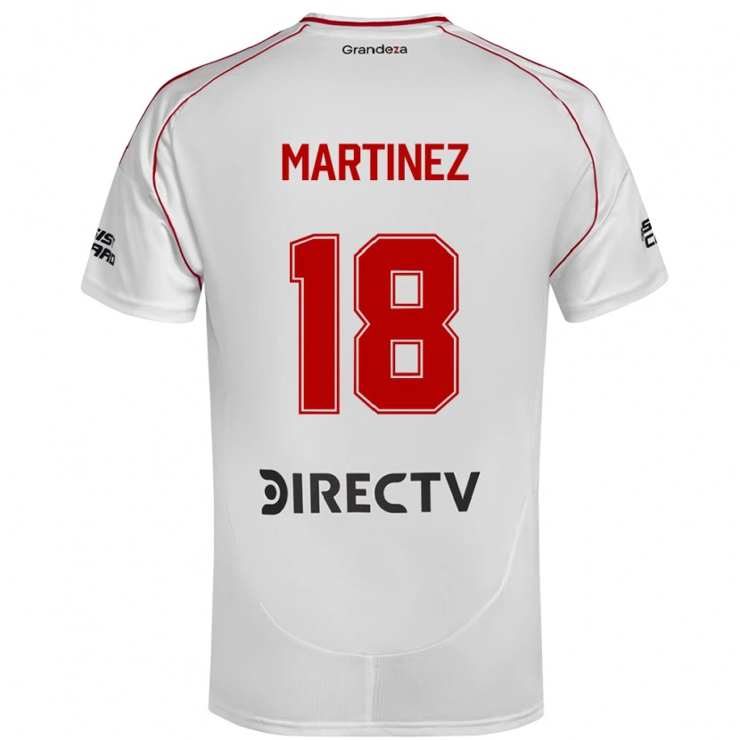 Danxen Herren Gonzalo Martínez #18 Weiß Rot Heimtrikot Trikot 2025/26 T-Shirt