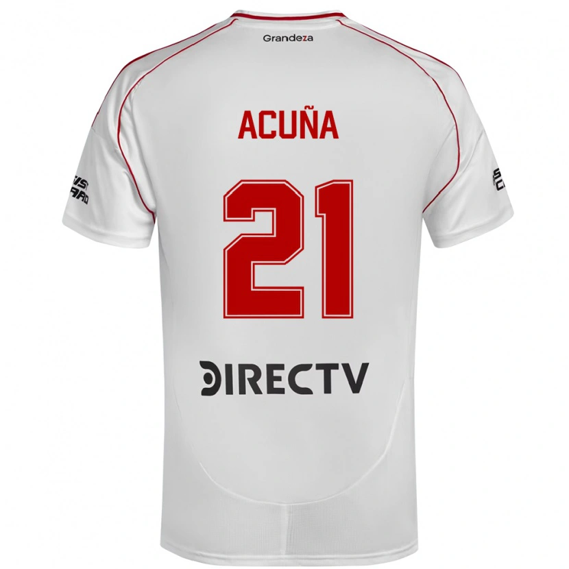 Danxen Herren Marcos Acuña #21 Weiß Rot Heimtrikot Trikot 2025/26 T-Shirt