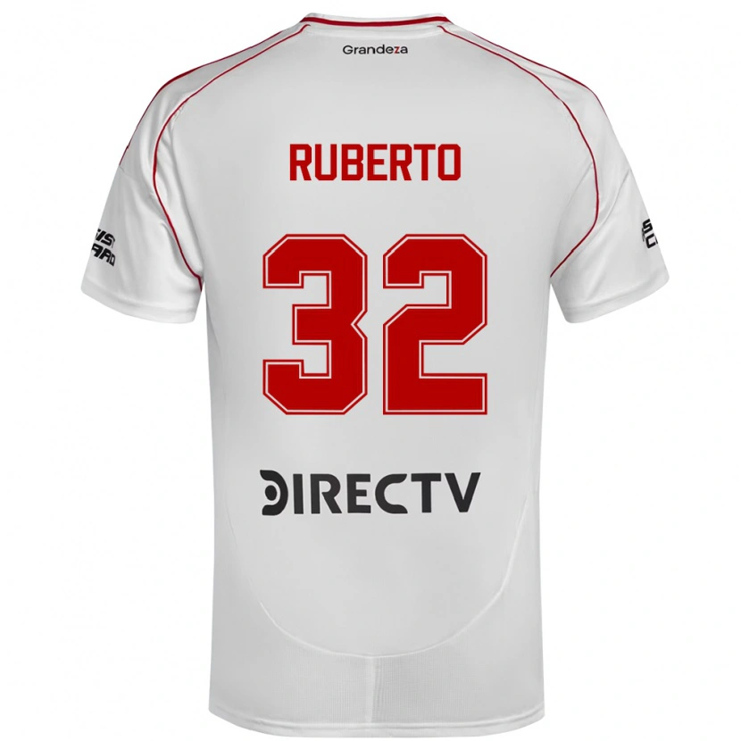 Danxen Herren Agustín Ruberto #32 Weiß Rot Heimtrikot Trikot 2025/26 T-Shirt