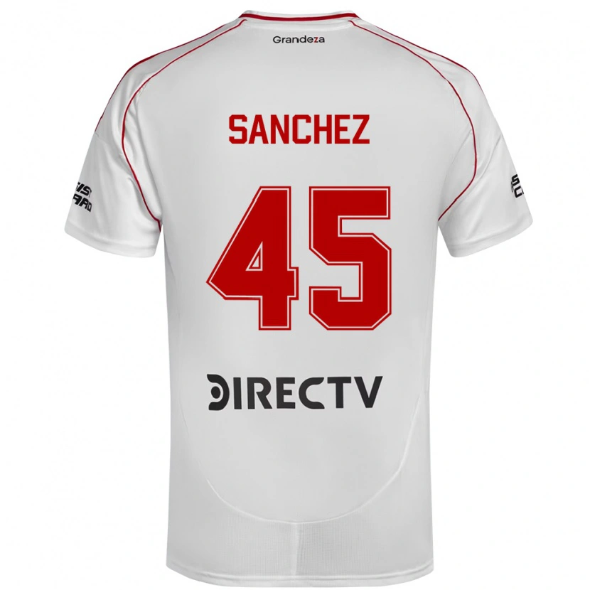 Danxen Herren Sebastián Sánchez #45 Weiß Rot Heimtrikot Trikot 2025/26 T-Shirt