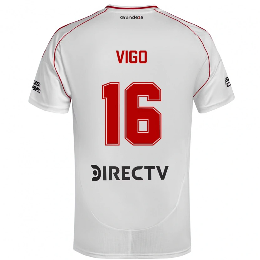 Danxen Herren Alex Vigo #16 Weiß Rot Heimtrikot Trikot 2025/26 T-Shirt