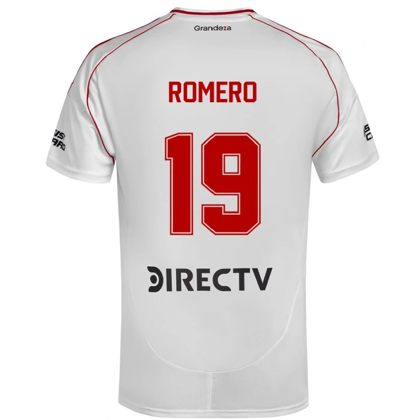 Danxen Herren Braian Romero #19 Weiß Rot Heimtrikot Trikot 2025/26 T-Shirt