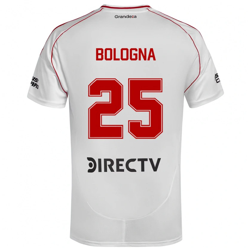 Danxen Herren Enrique Bologna #25 Weiß Rot Heimtrikot Trikot 2025/26 T-Shirt