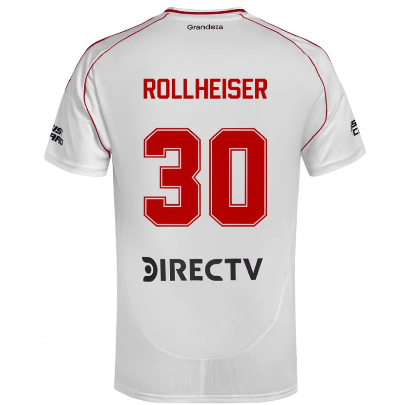 Danxen Herren Benjamin Rollheiser #30 Weiß Rot Heimtrikot Trikot 2025/26 T-Shirt