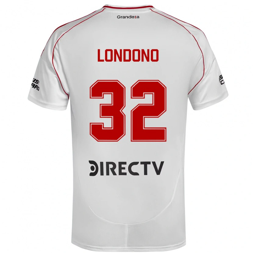 Danxen Herren Flabian Londono #32 Weiß Rot Heimtrikot Trikot 2025/26 T-Shirt