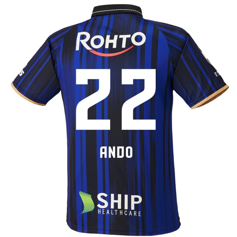 Danxen Herren Rikuto Ando #22 Blau Weiß Schwarz Heimtrikot Trikot 2025/26 T-Shirt