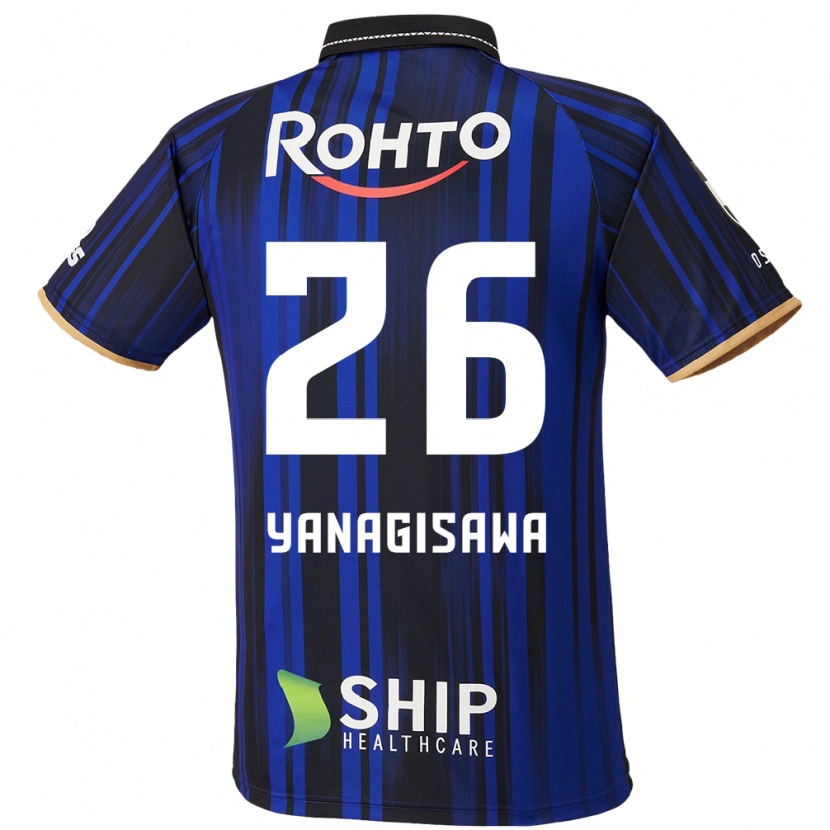 Danxen Herren Ko Yanagisawa #26 Blau Weiß Schwarz Heimtrikot Trikot 2025/26 T-Shirt