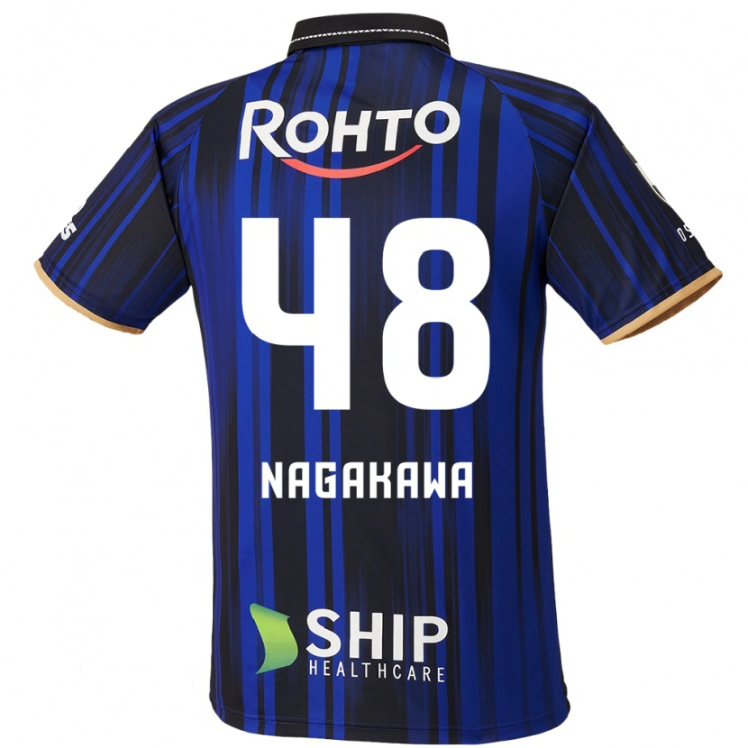 Danxen Herren Kanta Nagakawa #48 Blau Weiß Schwarz Heimtrikot Trikot 2025/26 T-Shirt