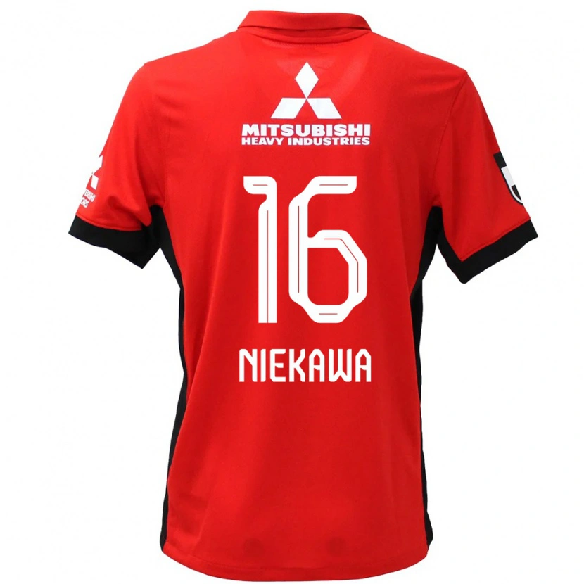 Danxen Herren Ayumi Niekawa #16 Rot Weiß Heimtrikot Trikot 2025/26 T-Shirt