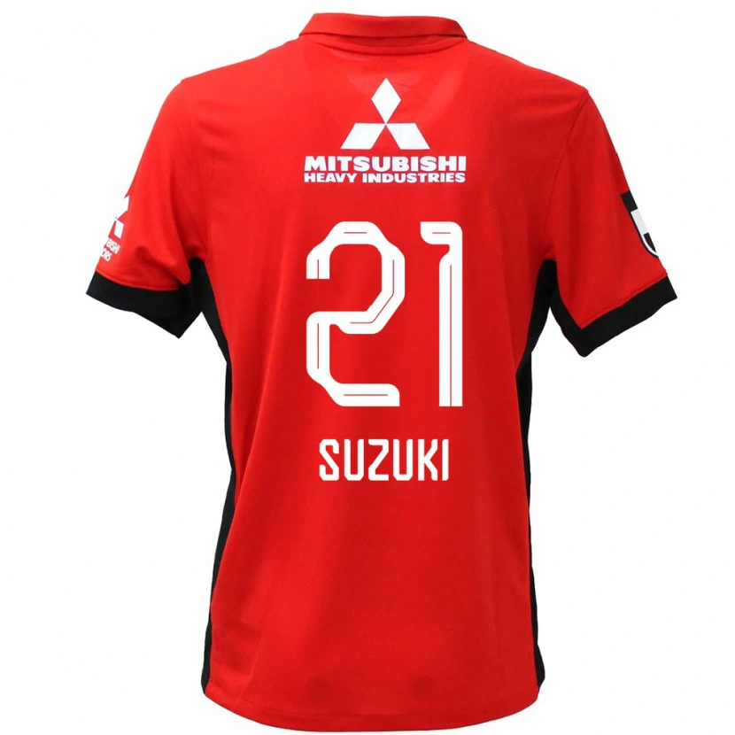 Danxen Herren Sawako Suzuki #21 Rot Weiß Heimtrikot Trikot 2025/26 T-Shirt