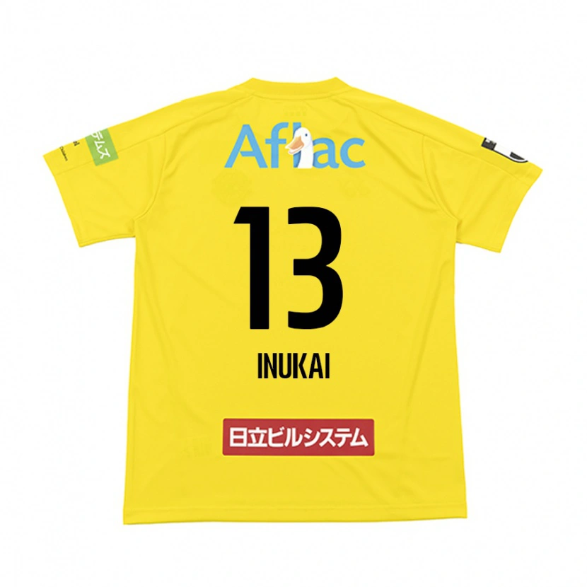 Danxen Herren Tomoya Inukai #13 Schwarz Gelb Heimtrikot Trikot 2025/26 T-Shirt