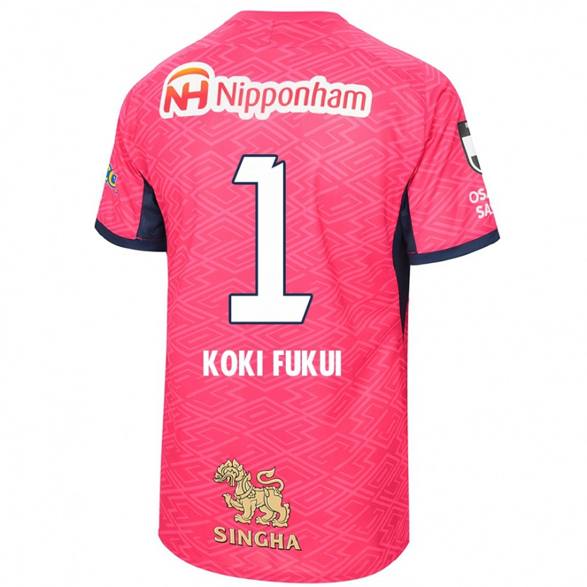 Danxen Herren Koki Fukui #1 Sakura Rosa Weiß Heimtrikot Trikot 2025/26 T-Shirt