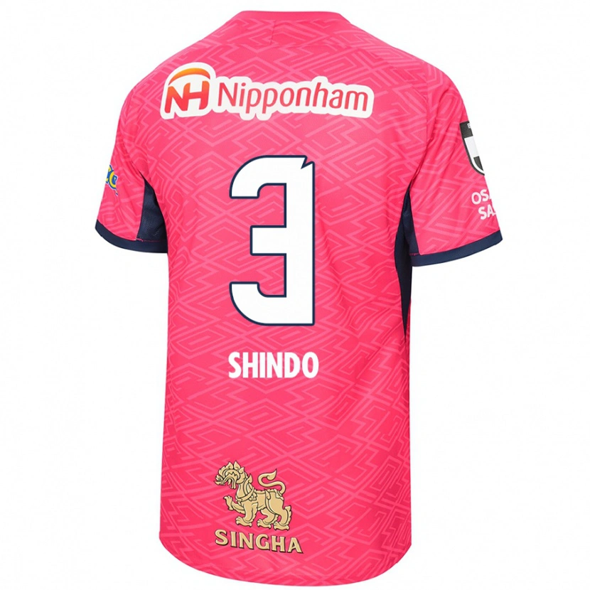 Danxen Herren Ryosuke Shindo #3 Sakura Rosa Weiß Heimtrikot Trikot 2025/26 T-Shirt