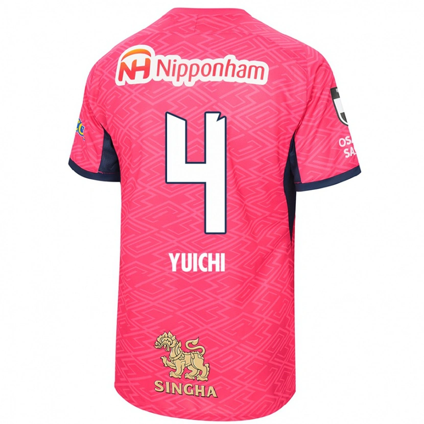 Danxen Herren Yuichi Hirano #4 Sakura Rosa Weiß Heimtrikot Trikot 2025/26 T-Shirt