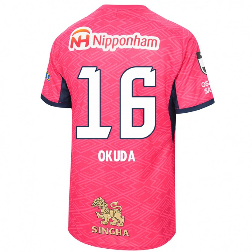 Danxen Herren Hayato Okuda #16 Sakura Rosa Weiß Heimtrikot Trikot 2025/26 T-Shirt