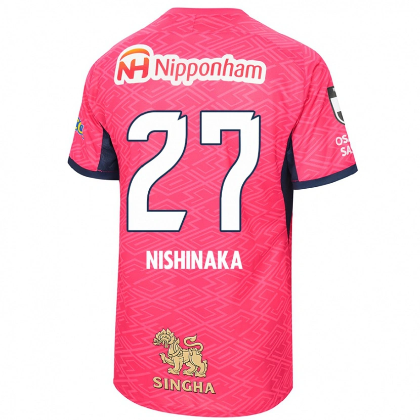 Danxen Herren Maho Nishinaka #27 Sakura Rosa Weiß Heimtrikot Trikot 2025/26 T-Shirt