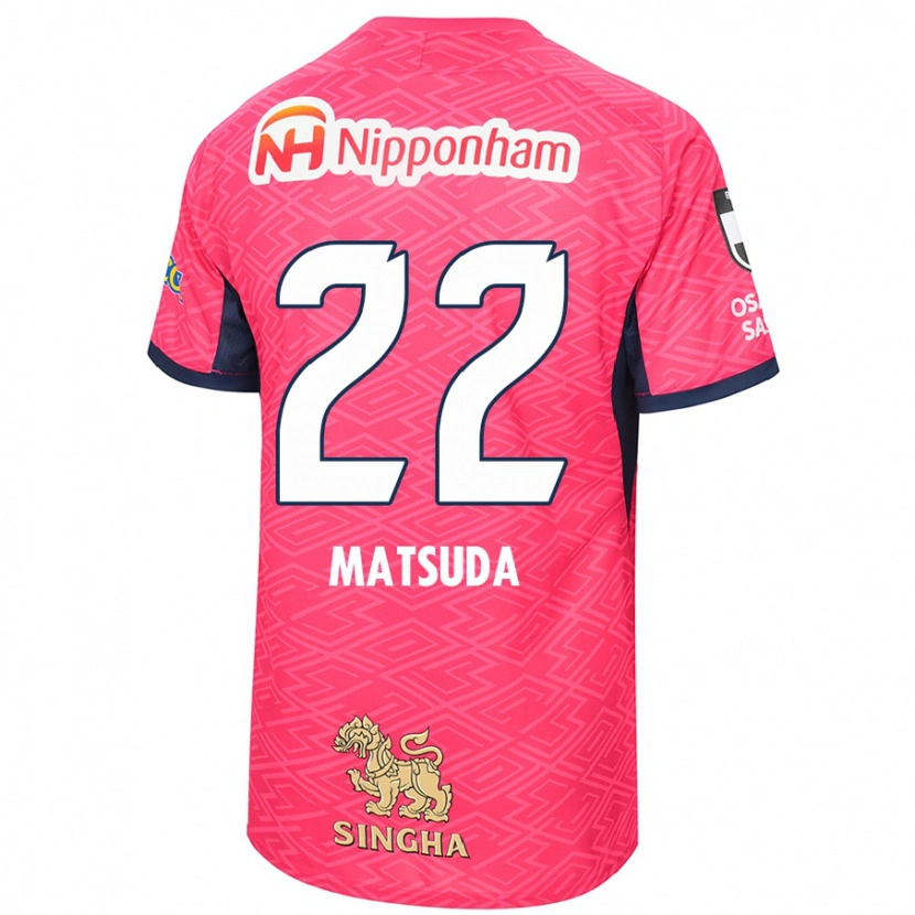 Danxen Herren Riki Matsuda #22 Sakura Rosa Weiß Heimtrikot Trikot 2025/26 T-Shirt