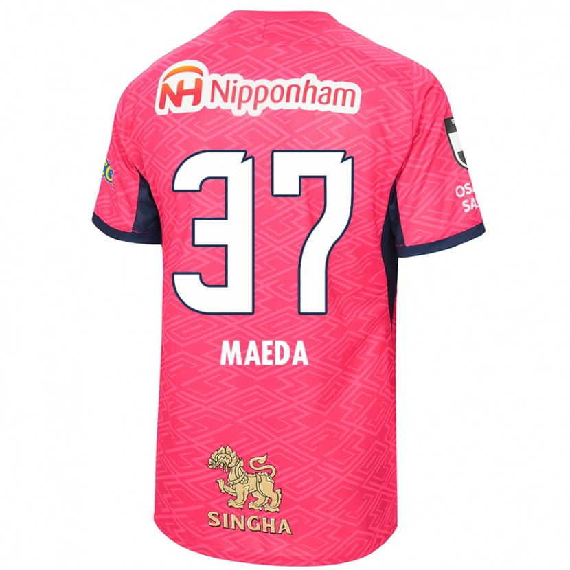 Danxen Herren Ryudai Maeda #37 Sakura Rosa Weiß Heimtrikot Trikot 2025/26 T-Shirt