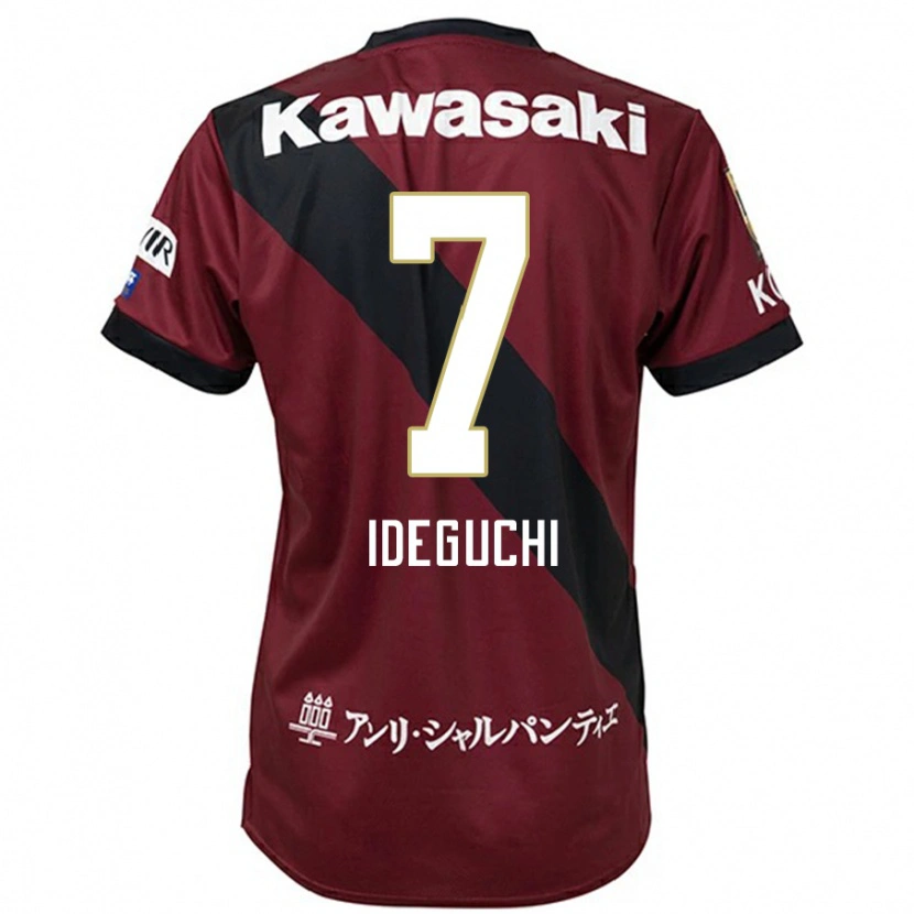 Danxen Herren Yosuke Ideguchi #7 Burgunder Schwarz Heimtrikot Trikot 2025/26 T-Shirt