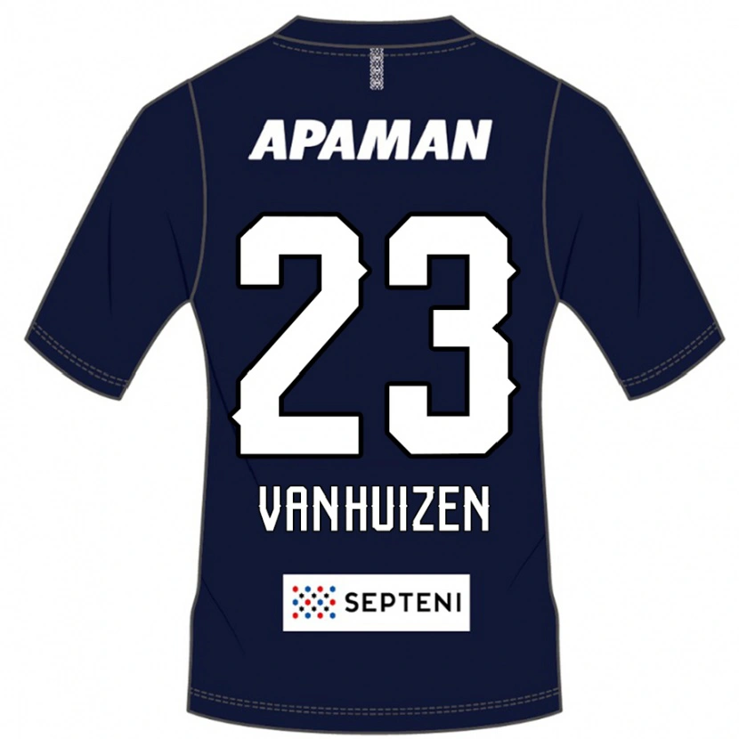 Danxen Herren Haruki Christopher Van Huizen #23 Königsblau Weiß Heimtrikot Trikot 2025/26 T-Shirt